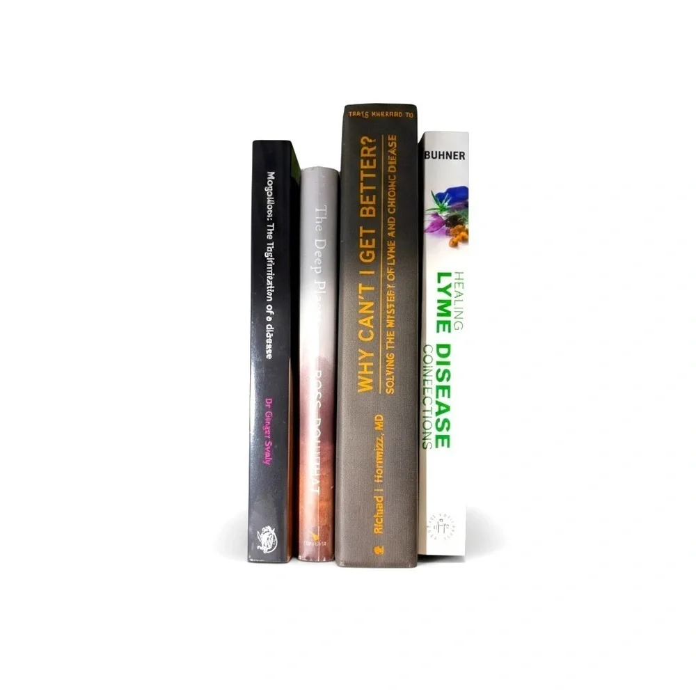 SET Of 4 LYME DISEASE BOOKS tickborne illness -Buhner, Horowitz, Douthat, Savely
